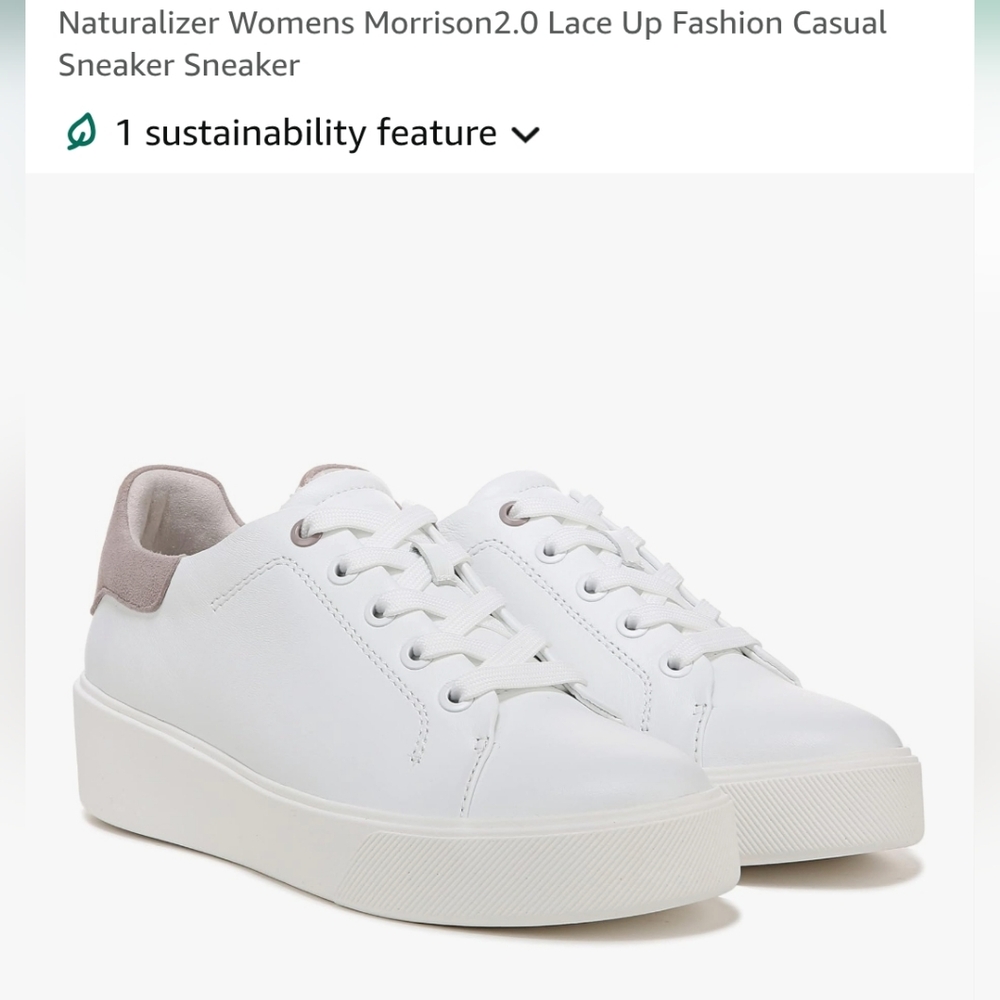 Brand New Naturalizer Women's Morrison 2.0 Lace Up Casual Sneaker Shoes 9.5 W - Picture 8 of 8
